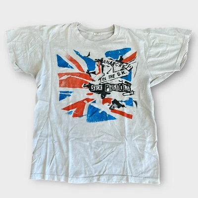 Camiseta de Punk Rock de la Gira de Banda de los Sex Pistols Años 80 De Colección Años 80 Foto 1 de 3