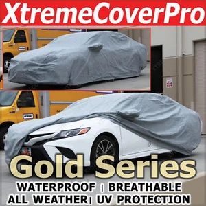 2016 2017 TOYOTA CAMRY WATERPROOF CAR COVER W/MIRROR POCKET GREY - Picture 1 of 10