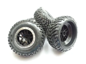 TRAXXAS Nitro Slash 5884 5871 Wheelset Split Spoke Chrome 45x100 mm TS3® - Imagen 1 de 2