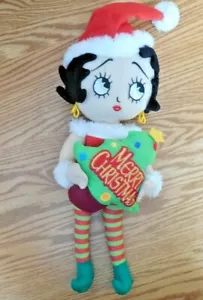 NWOT Sugar Loaf 2012 "Betty Boop" Holding a Christmas Tree 16" Doll - Picture 1 of 4