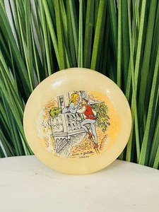 Vintage italienische Alabaster Schmuckschatulle Romeo und Julia Balkon Szene Sammlerstück - Bild 1 von 8