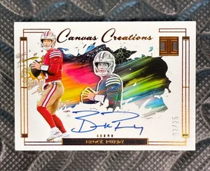 2024 Panini Impeccable Brock Purdy Canvas Creations On-Card Auto Bronze /25 SSP - Picture 1 of 6