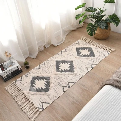 Alfombra Boho Runner 2'x4.3', Alfombra de Pasillo Lavable Corredor Antideslizante Respaldo de Goma,... Foto 1 de 4