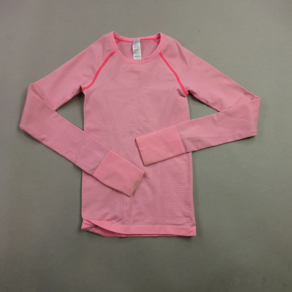 Ivivva Shirt Girls XS Long Sleeve Crew Neck Pink Outdoors Casual - Image 1 of 4