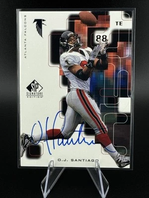 O.J. Santiago 1999 SP Signature Edition Autograph Atlanta Falcons Kent State  - Image 1 of 3