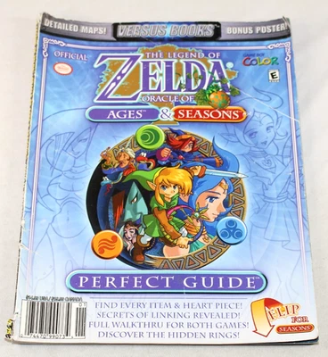 Zelda: Oracle of Ages & Seasons Versus Strategy Guide w/ BOTH MAPS INTACT! RARE! - Image 1 of 4