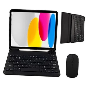 Keyboard Case with Mouse Only For iPad A16 2025 & 10th Gen 2022 Black - Picture 1 of 7