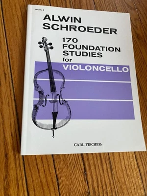 Alwin Schroeder 170 Foundation Studies for Cello  Volume 3 music book New ship - Image 1 of 2