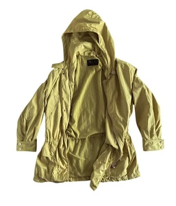 Loro Piana Parka Allwetter Jacke Limegelb mit Kapuze Futter Kaschmir S - Bild 1 von 7