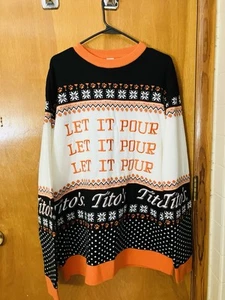 Tito’s Herren XXL Ugly Christmas Sweater Acryl Let It Pour Crewneck - Bild 1 von 9