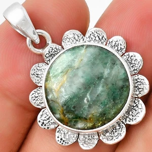 Natural Larsonite Jasper 925 Sterling Silver Pendant Jewelry P-1205 - Picture 1 of 5