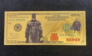 2016 Marvels $100 24k Gold Banknote With COA  - Picture 1 of 3