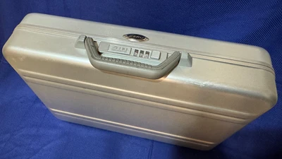 NWT Zero Halliburton Aluminum Attache Case, 18" x 13.5" x 4",  Silver - Image 1 of 4