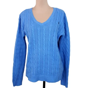 Polo Ralph Lauren Pullover mit Zopfmuster Damen Gr. XL Pulli klassisch adrett - Bild 1 von 7