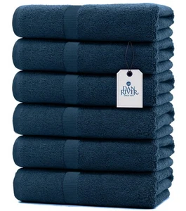 6 Pack Bath Towels 24x48 Inches, Super Soft, Highly Absorbent, Lightweight, Q... - Picture 1 of 9