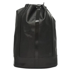 Louis Vuitton Randonnée Black Leather Shoulder Bag Authentic - Picture 1 of 22