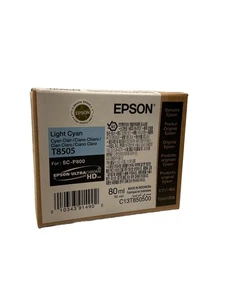 Epson UltraChrome HD Ink T850500 Light Cyan 80ml  Cartridges Exp 10-2026 - Picture 1 of 2