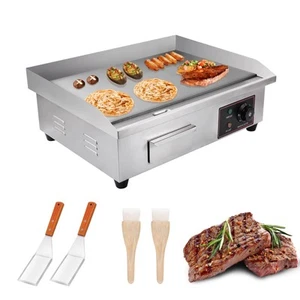22" Commercial Electric Griddle, 3000W 110V Electric Flat Top Grill, Countert... - Picture 1 of 7