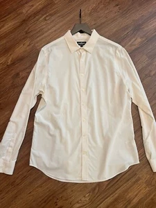 Mens Express 1 MX Slim Longsleeve Shirt Performance Size Large White TALL - Picture 1 of 3