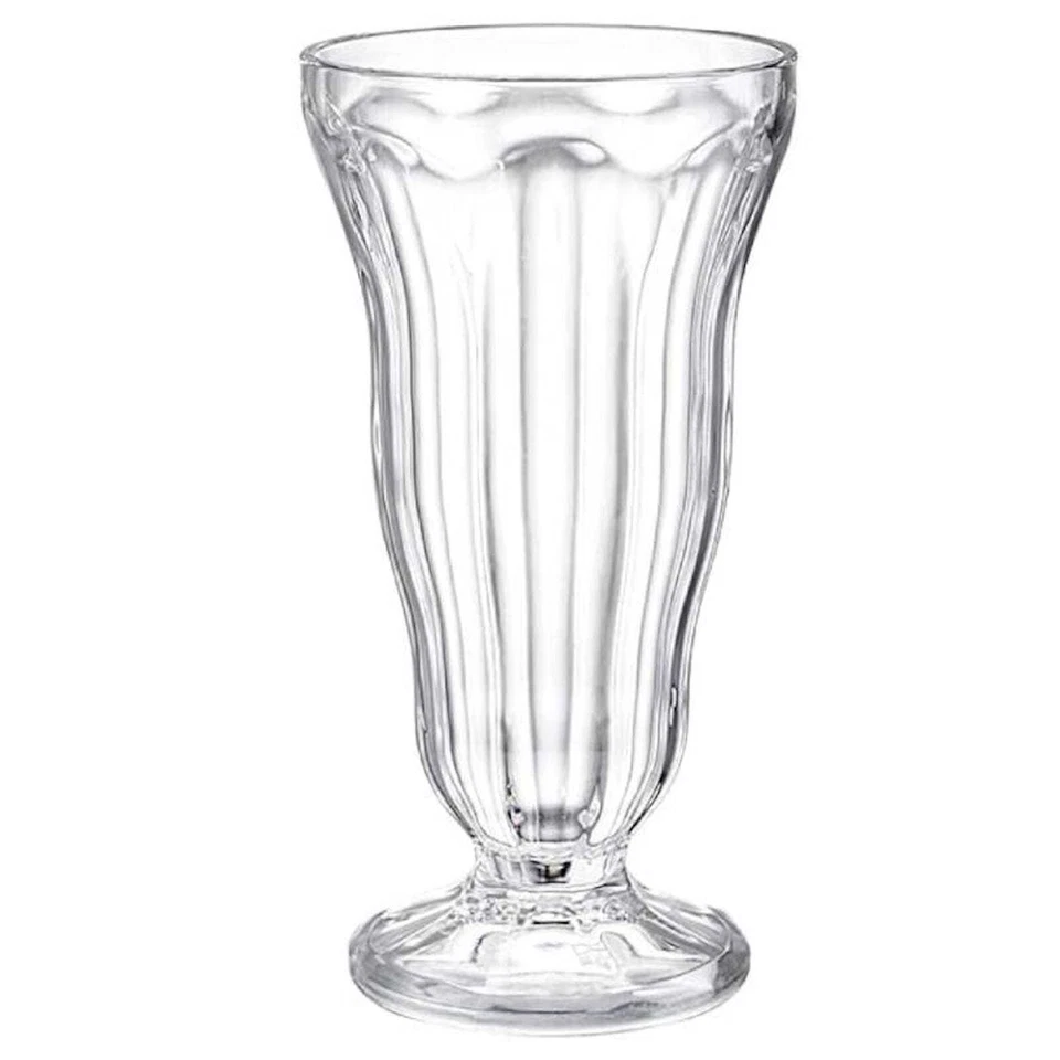 Clear Acrylic 400ml Tall Dessert Milkshake Glass Thickshake Sundae Ice Cream Cup - image 1 of 1