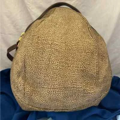 Borbonese smallish backpack with adjustable leather straps. - Image 1 of 4