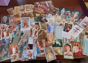 Religiöse Ephemera Gebethefte Karten Ausschnitte Erinnerungen Vintage 1930er+ - Bild 1 von 9