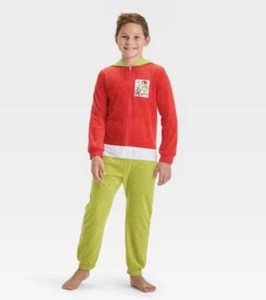 The Grinch Christmas Unisex Union Suit - Green Size S 6/7 - Picture 1 of 8