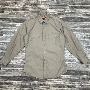 Vintage 90s Banana Republic Safari & Travel Damen Gr. S Khaki Button Up Shirt - Bild 1 von 8