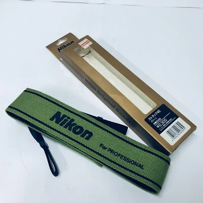 🍙RARO Color, Sin Usar🍙Nikon Vintage Correa Original Verde Oliva de Japón Foto 1 de 4