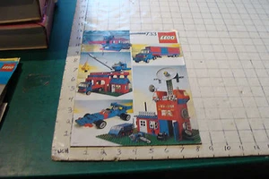 vintage Original LEGO paper: set 733 instructions; early crane, truck & building - Picture 1 of 9