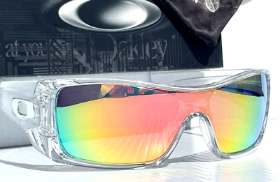 NEW Oakley BATWOLF Clear Silver Icon POLARIZED Galaxy Rose Gold Sunglass 9101 - Image 1 of 4