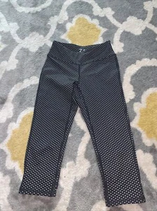 zella girls black polka dot leggings small 5/6 - Picture 1 of 5