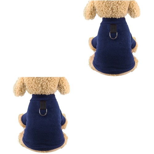 VETEMENTS 2 pezzi peluche animale domestico caldo due gambe cappotto pile polare cane vestiti invernali costume