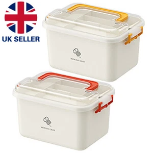Medicine Storage Box Portable Medication Storage Large Capacity Medicines Box - Picture 1 of 12