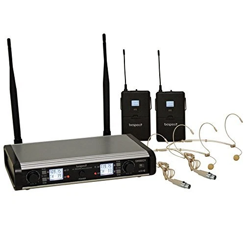 BESPECO GM9882H Doppio radiomicrofono Headset UHF ARCHETTO - Immagine 1 di 4