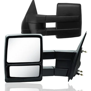 Towing Mirrors for Ford F150 2004-2014 Manual Black Pair Set - Bild 1 von 8