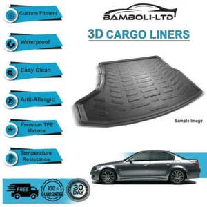 Fit for BMW 5 SERI / E-60 2003-2009, Rear Liner Rubber 3D Cargo Trunk Mat - Picture 1 of 4