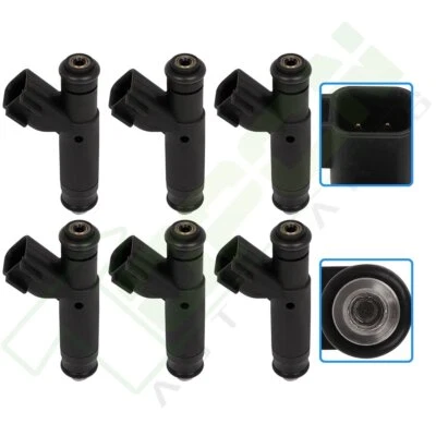 6 inyectores de combustible para Ford Mustang 3,8 L 2004-2001 Ford Windstar 3,8 L 2003-1999 Foto 1 de 4