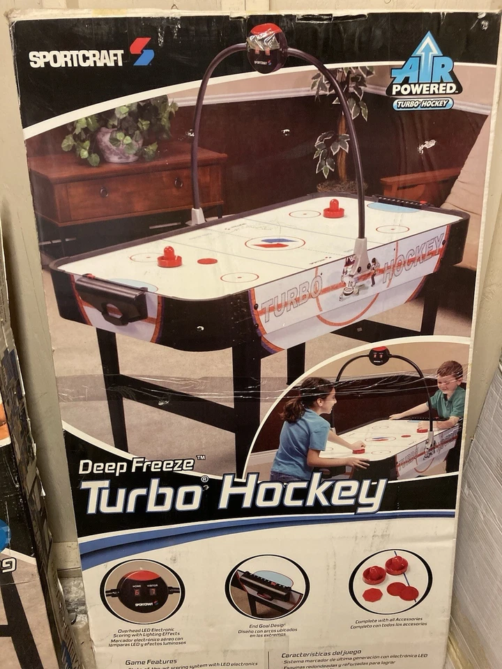 Vintage Sport craft  Deep Freeze Air Powered turbo Hockey Table UNUSED - Image 1 of 4