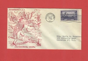 United States Sc 1003 on Cover commemorating Washington's Birthday - Picture 1 of 3