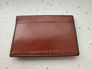 Saddler & Co Leather Card Wallet fin Caramel or Cocoa, Hand Crafted, RRP $120 - Picture 1 of 11