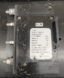 Airpax 229-2-1REC5 34933-100 F.L. Interruptor de carga Amperios 100 300 V 122130115-003 - Imagen 1 de 8