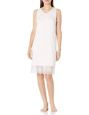 Camisón sin mangas Hanro 301822 Makena para mujer 100 % algodón, blanco, pequeño Foto 1 de 4