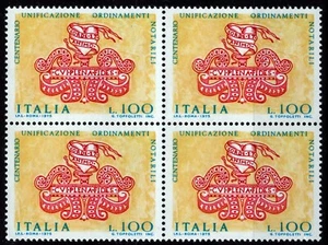 REPUBBLICA 1975 - Centenario della legge organica del notariato QUARTINA (MNH**) - Photo 1/1