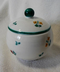 Gmundner Keramik - Zuckerdose mit Streublumen (A56) - Picture 1 of 5