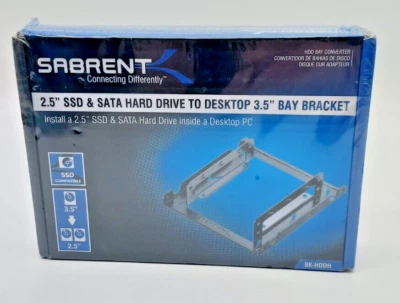 Sabrent 2.5 to 3.5 Inch Internal Hard Disk Drive Mounting Bracket Kit BK-HDDH - Image 1 of 4