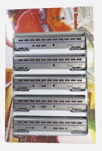 N gauge Con-Cor Amtrak Superliner passenger set in original box - Picture 1 of 6