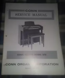 Manual de Servicio Conn Organ Modelo 275 - Imagen 1 de 5