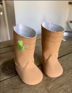 American Girl Doll Brown Boots Shoes for 18" Doll - Picture 1 of 2