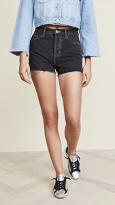 NWT Current/Elliott The Ultra High Waist Cut Hem Shorts, Charcoal, Sz 25 - Picture 1 of 12